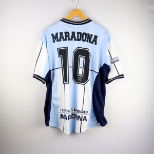 2001 Argentina Diego Maradona Testimonial Maglia #10 L (Top)