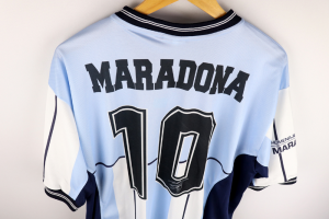 2001 Argentina Diego Maradona Testimonial Maglia #10 L (Top)