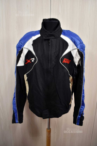 Jacket For Bike Man Idcs Black Blue Red Size 2xwith Protections