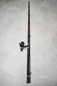 Fishing Pole Carbon With Reel Silstra Challenger Wave Red Black