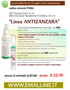 Antizanzara Crema Repellente 125ml + Stick Dopopuntura 15ml