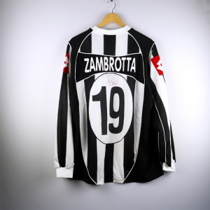 2002-03 Juventus Maglia #19 Zambrotta Autografata Kappa Match Worn XL