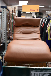 Armchair Sagomabile Brown Faux Leather,can Become Also Plain