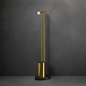 Roll holder and toilet brush stand Koè collection by Geda