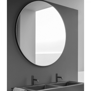 Specchio rotondo a parete per il bagno o ingresso