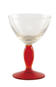 Eis Gläser Transparent Rot (6stck)