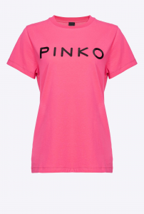T-shirt Start stampa PINKO fucsia Pinko