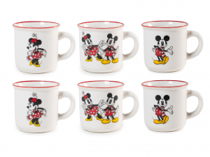 Set 6 tazze caffè Mickey&Minnie Xmas 140 cc