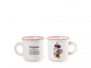 Set 6 tazze caffè Mickey e Minnie Xmas Disney 140 cc