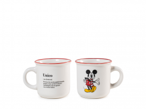 Set 6 tazze caffè Mickey e Minnie Xmas Disney 140 cc