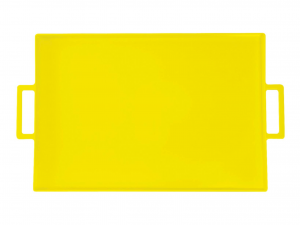 Vassoio rettangolare Melamina gialla 43x29 cm