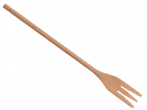 Forchetta in legno di faggio 35 cm