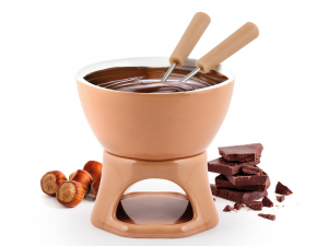 Servizio fonduta Chocolat Fondue Beige/bianco