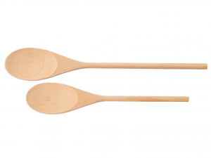 set 2 cucchiai in legno di faggio 25/30 cm