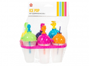 Formaghiaccioli Ice Pop 6 posti con cannuccia 