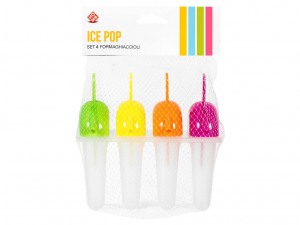Formaghiaccioli Ice Pop 4 posti con cannuccia 
