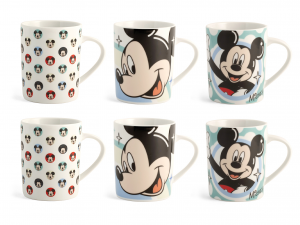 Set 6 Mug Disney Mickey Surething 300 cc