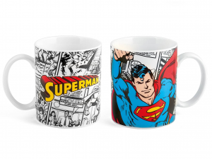 Confezione sveglia e Mug Superman 360 cc