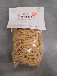 ZeroCereale Rigatoni with Sesame Flour. No Gluten - No Legumes - No Dairy Products
