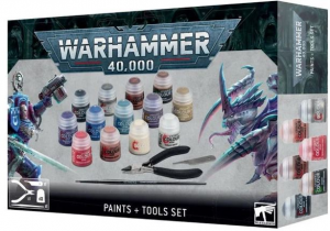 WARHAMMER 40K: PAINTS+TOOLS SET