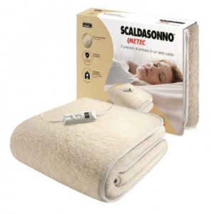 Scaldasonno Comfort, Singolo 150x80 cm, 50% Lana Merino, 55W