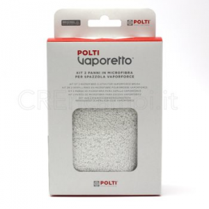 2 Panni Microfibra Pulitore Vapore Polti Spazzola Vaporforce –