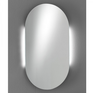Oval mirror with lighting Capannoli