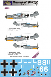 Messerschmitt Me-109G-6 Comiso Decals