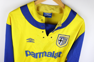 1993-94 Parma Maglia #2 Balleri Match Worn Umbro Parmalat