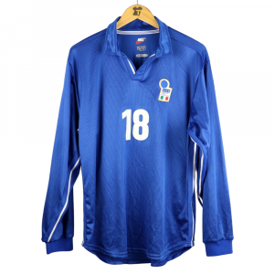 1998 Italia Maglia #18 Tommasi Match Worn Amichevole vs Spagna