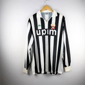 1990-91 Juventus #9 Casiraghi Maglia Kappa Match Worn Home XL 