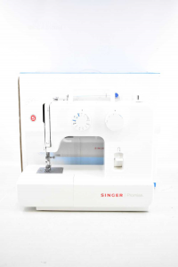 Sewing Machine Promise 1409 Singer White With Box Pedale And Instructions
