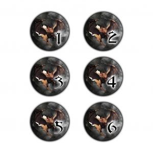 D&D RPG Flying Beasts Tokens Pack (x6)