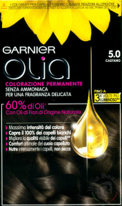 Garnier Olia Colorazione permanente senza amoniaca 5.0 castano