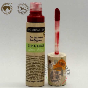 Naturaverde Bio lip gloss ultra shine colore 01 rosso