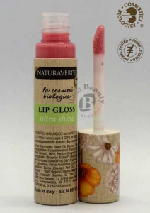 Naturaverde Bio lip gloss ultra shine colore 02 rosa chiaro
