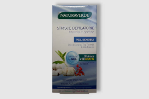 Naturaverde Pro strisce depilatorie corpo Cotone e Tea Tree formula gel