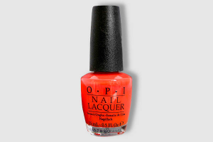 OPI nail lacquer Atomic Orange NL B39
