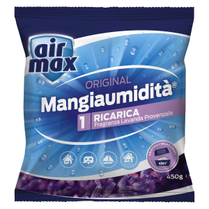 AIR MAX Ricarica Tab per Mangiaumidità, Lavanda, 450 g (confezione 3+1  omaggio)