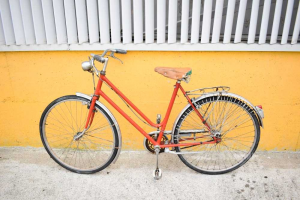 Bicicleta Para Mujeres Rojo Vendimia Clásico