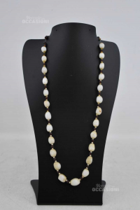 Jewel Necklace White And
