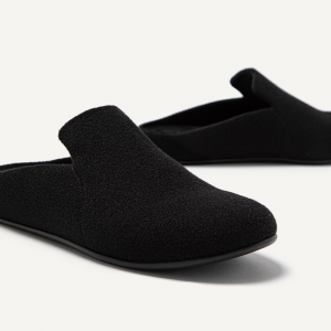 Fitflop - CHRISSIE II HAUS FELT SLIPPERS ALL BLACK