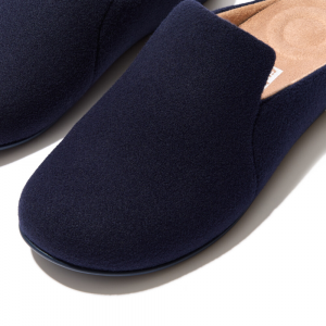 Fitflop - CHRISSIE II HAUS FELT SLIPPERS MIDNIGHT NAVY