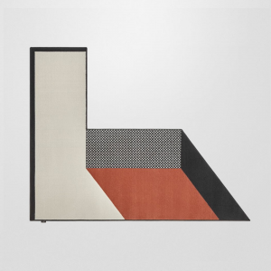 Geometric patterned rug online Volumi Antoniolupi