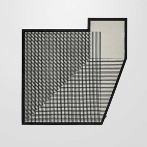 Black&white polyamide rug Volumi Antoniolupi