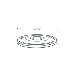 Coperchio trasparente in PLA - 90mm diametro per zuppiere e bicchieri in cartoncino - View2 - small
