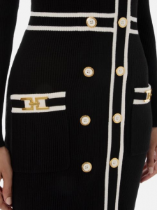Robe-manteau con morsetti logati Elisabetta Franchi