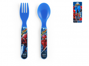 LULABI Confezione Cucchiaio-Forchetta Spiderman