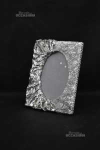 Holder Photo Silver Lace And Effect Ragged 23x19 External