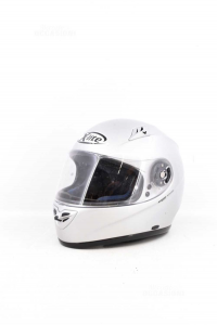 Motorcycle Helmet Womanxlite Gray Sizexs With Double Visiera